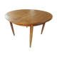 Scandinavian design teak table with extension cord