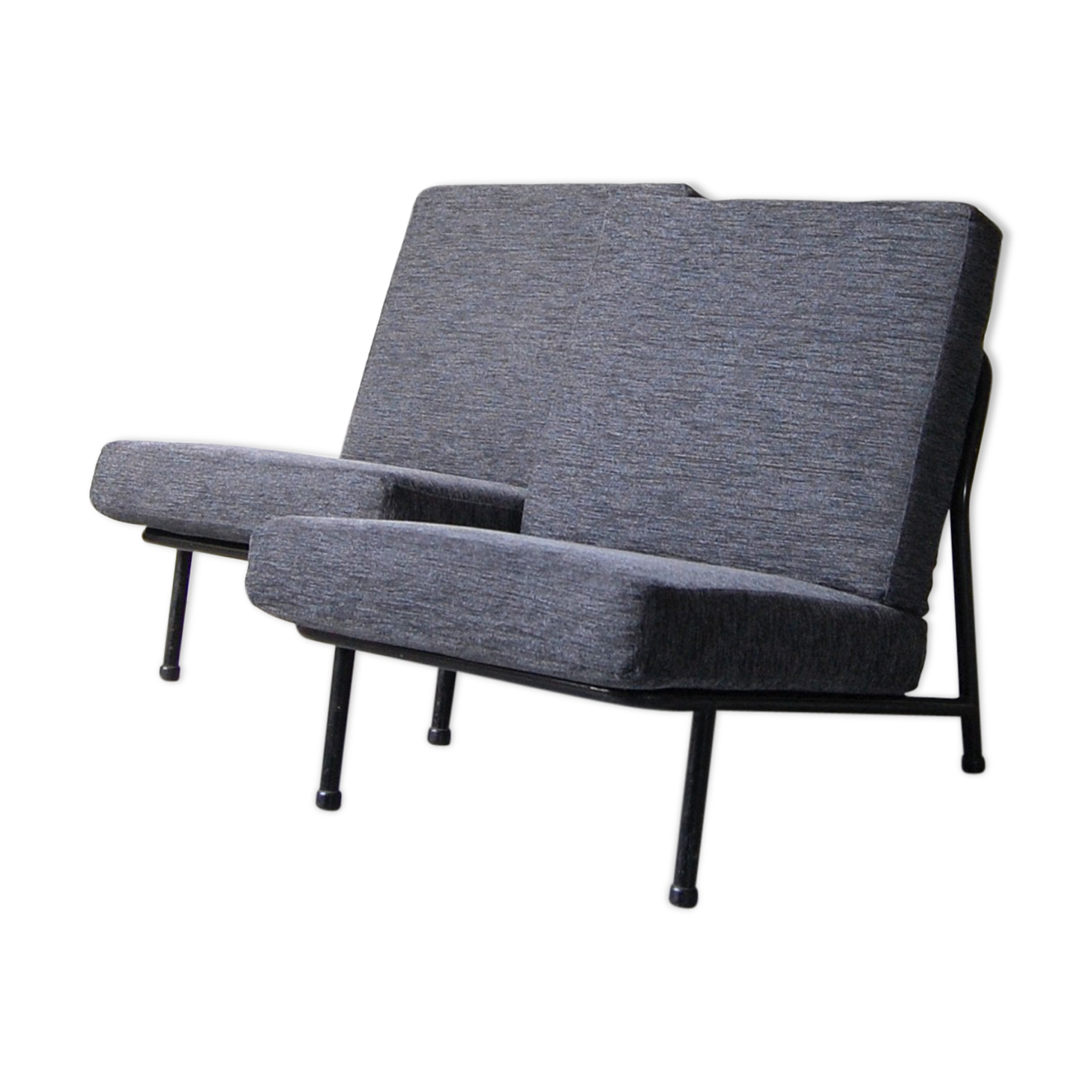 Pair of modern armchairs 013 by Alf Svensson for Dux 1950s