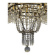 Antique crystal chandelier with floral details 1910