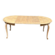 Table de repas ronde, ovale extensible en chêne poncé