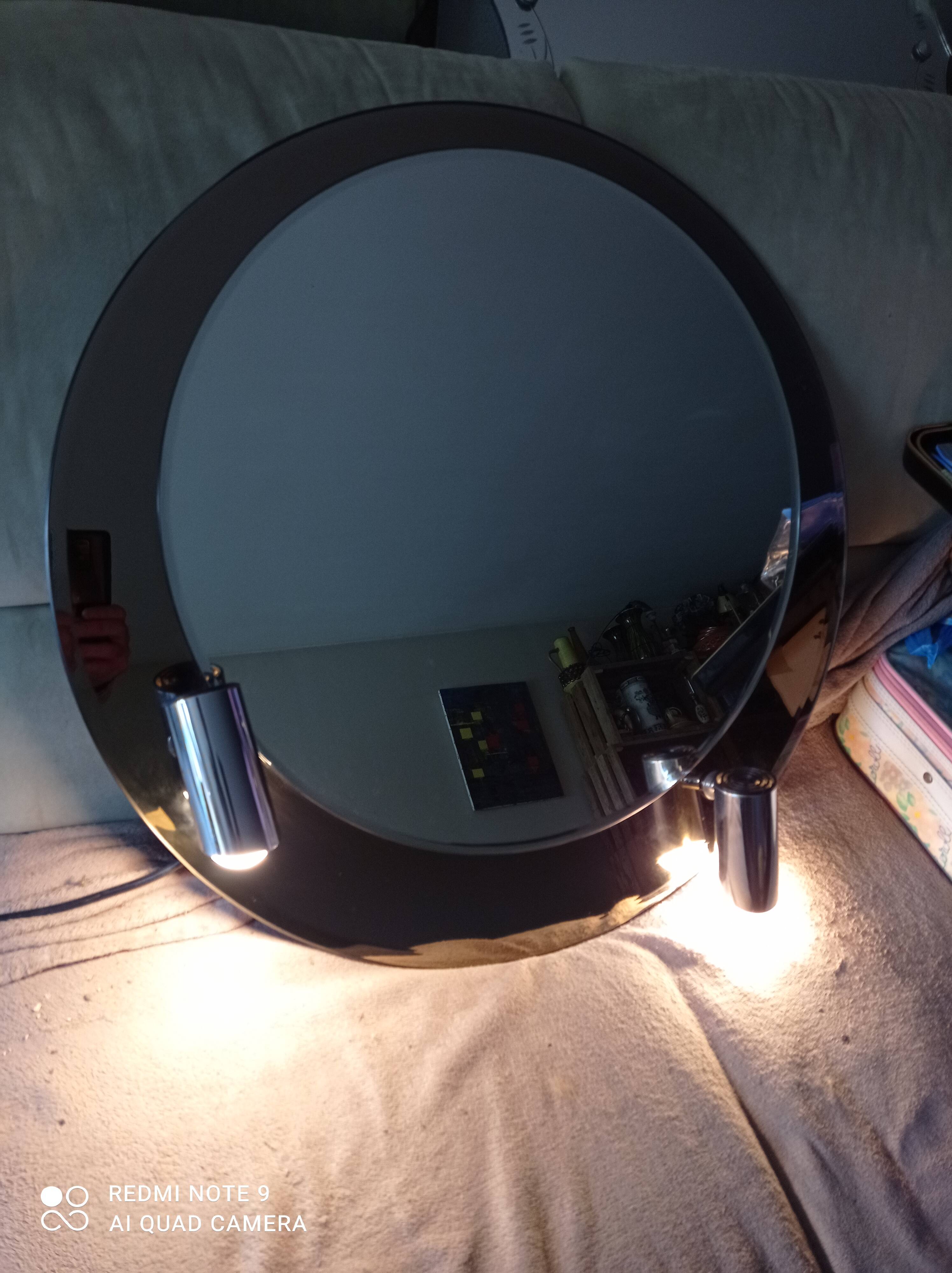 Bathroom mirror or other vintage with adjustable spotlights