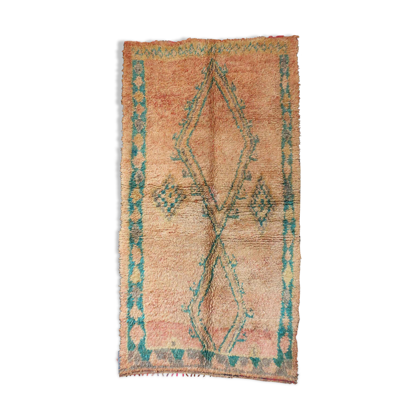 Old moroccan carpet 137 x 253 cm