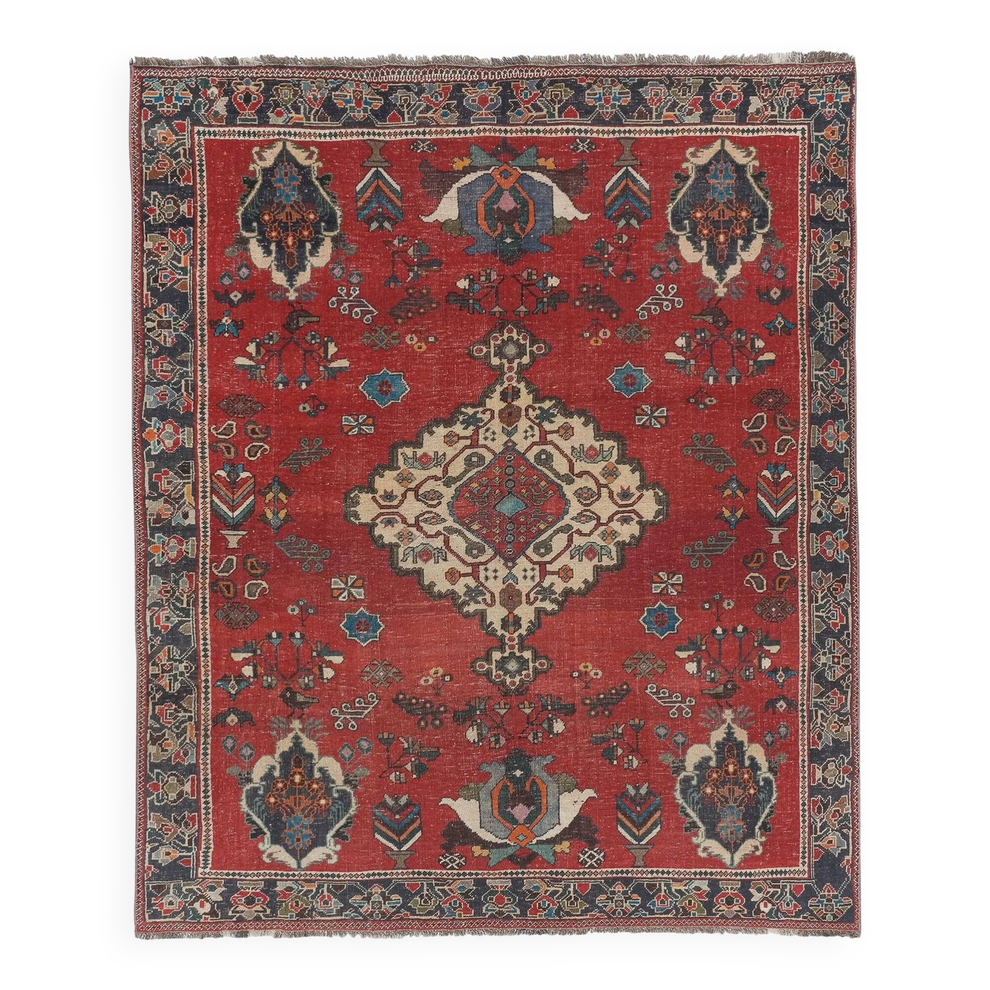 Vintage Turkish Oushak rug 170x215 cm