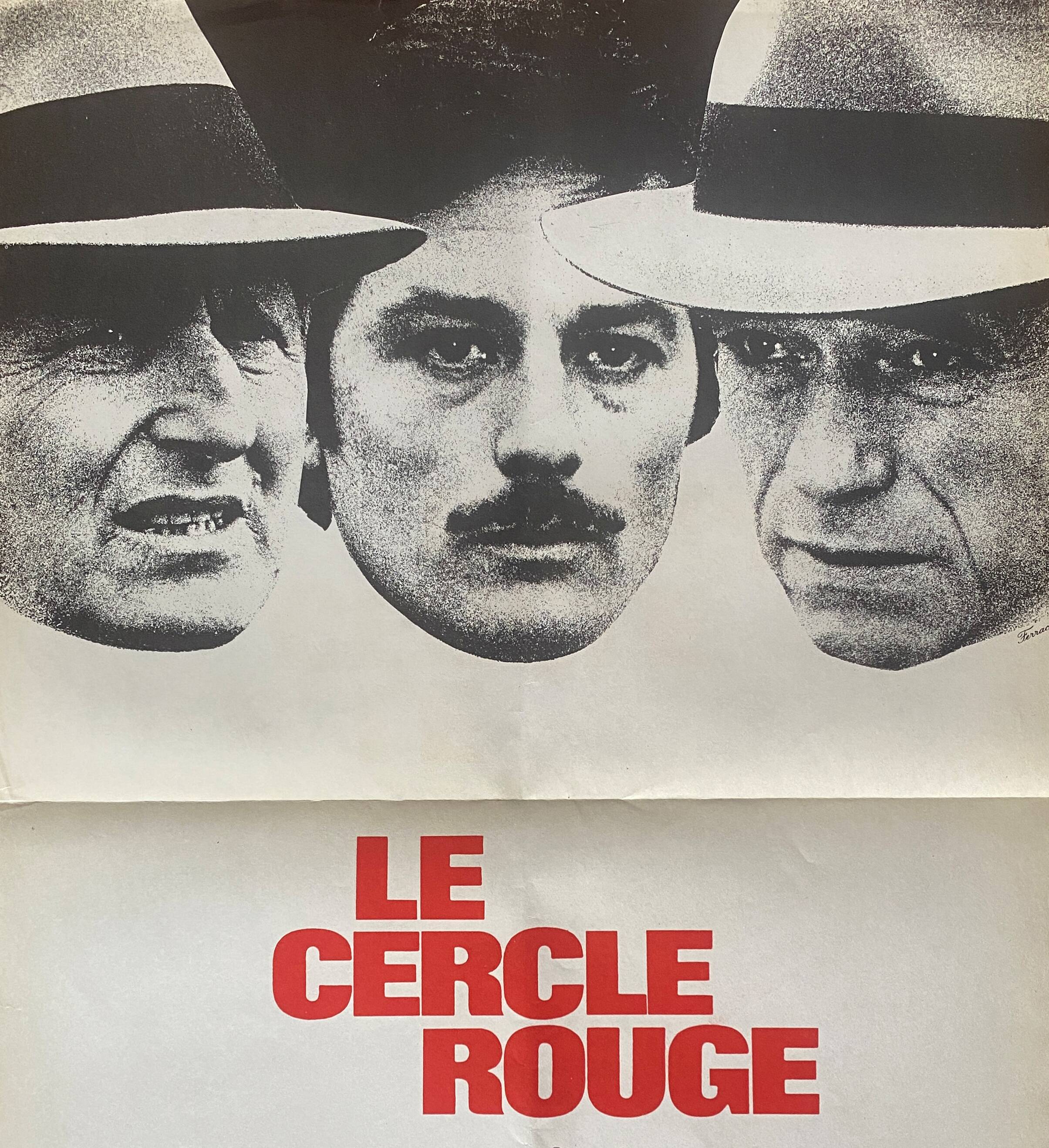 Original cinema poster "Le Cercle Rouge" Alain Delon, Bourvil 40x60cm 1970