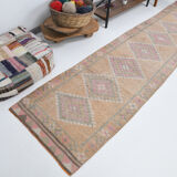 3x12 vintage oriental runner rug, 86x351cm