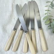 6 vintage Bakelite ivory knives France