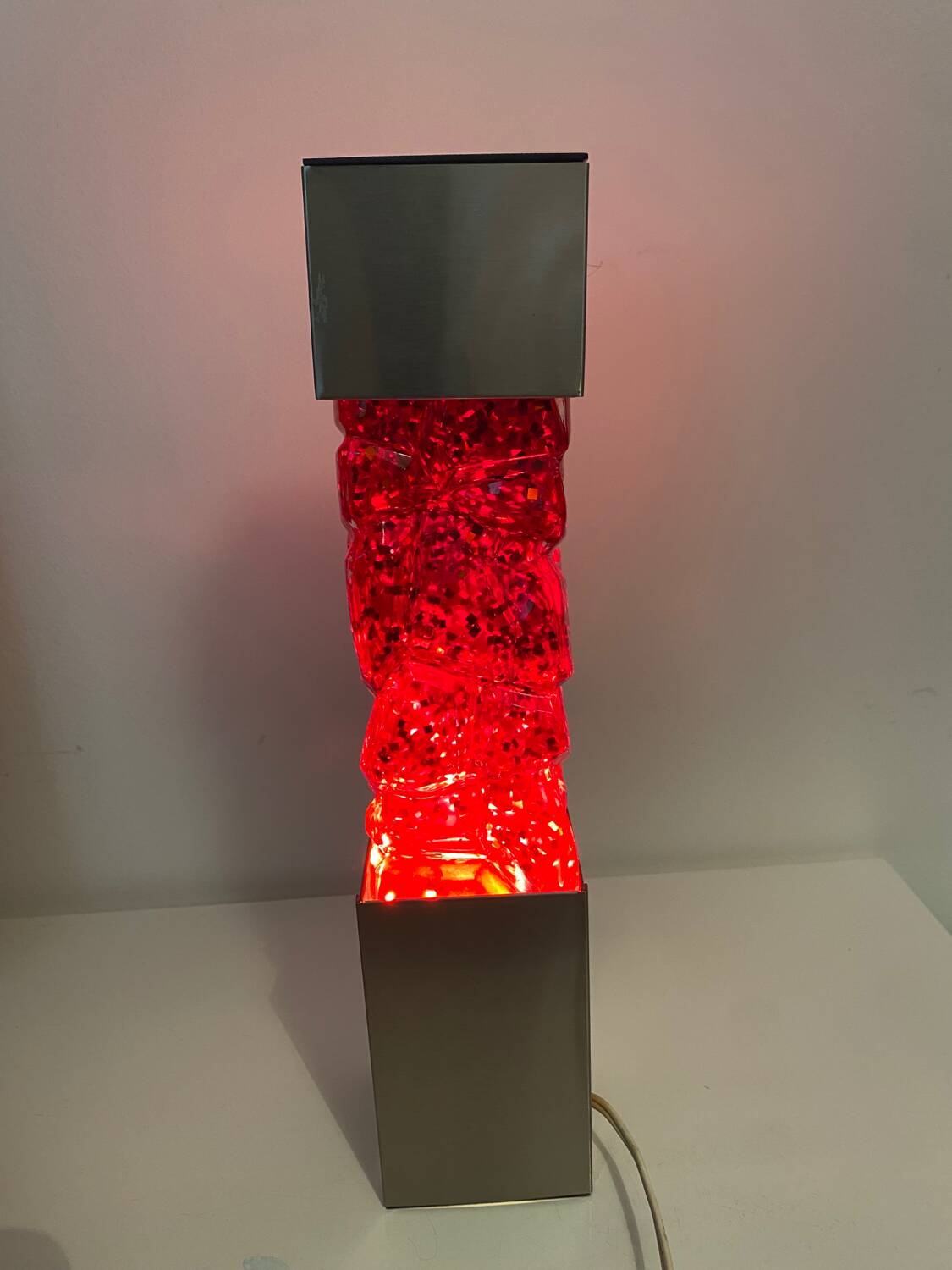70s glitter lamp