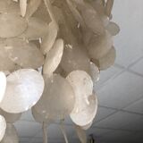 Mother-of-pearl grapevine chandelier, 1970
