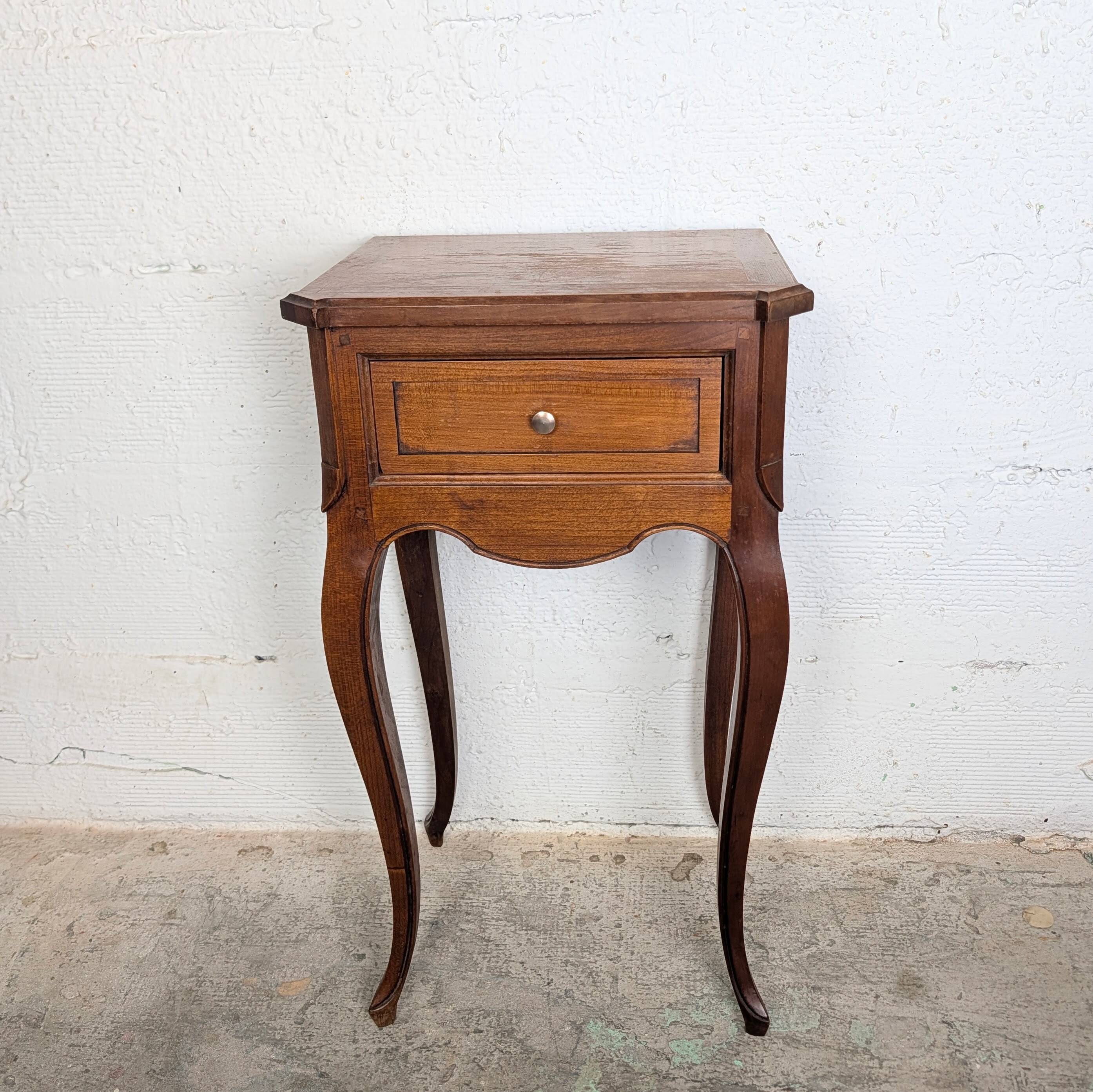Louis XV style bedside table in solid wood