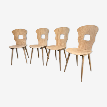 Série de 4 chaises bistrot Baumann