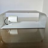 "SCE" strip wall light in black lacquered metal from the 80s