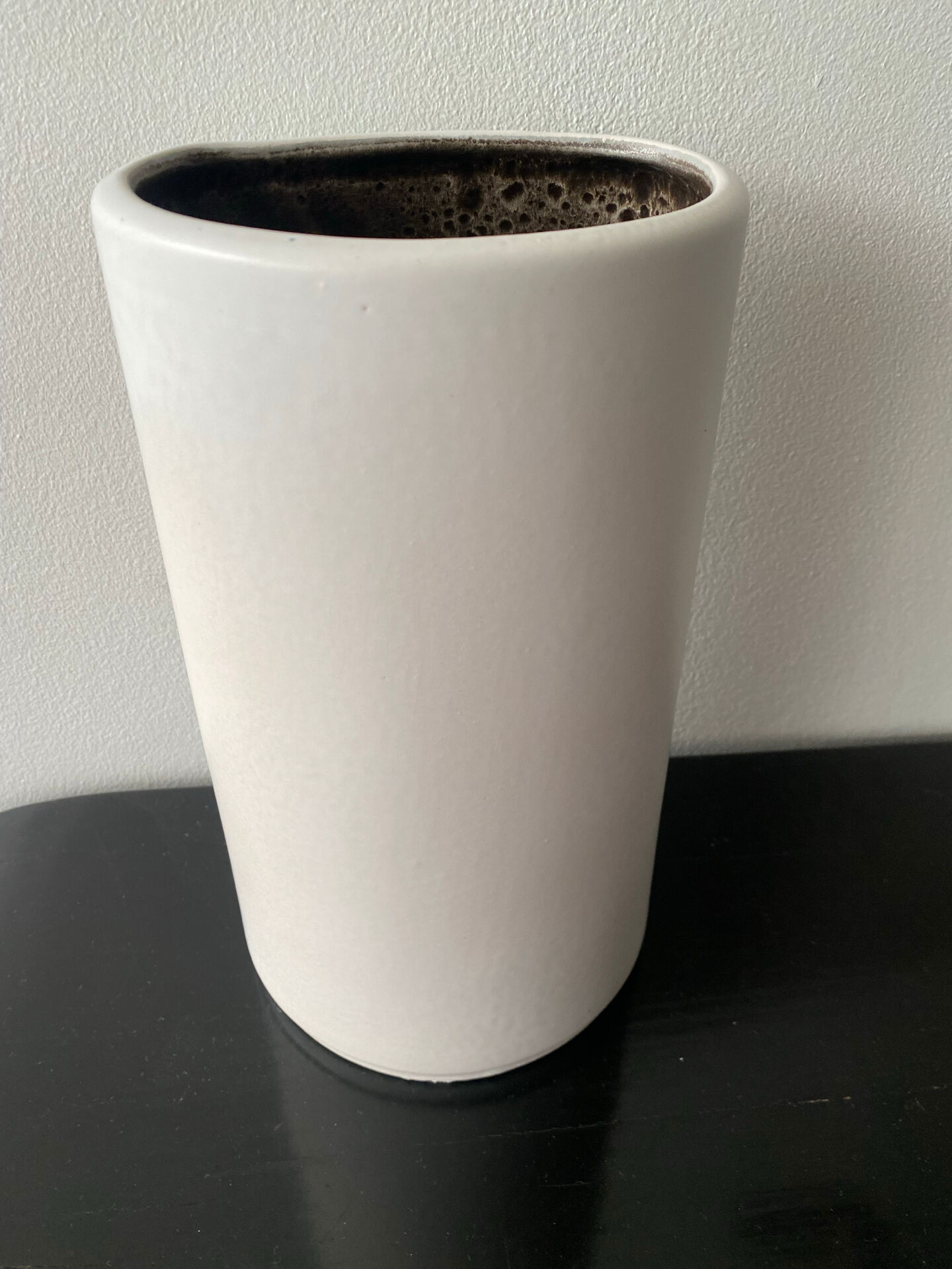 Large vintage vase numbered in pale green and white.
