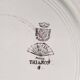 Lot of 6 old mismatched flat plates manufactured by Digoin, Sarreguemines, Villeroy Boch