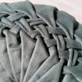 Coussin rond plissé
