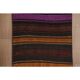 1970s Vintage Turkish Handmade Wool & Cotton Orange Runner Rug 70x311