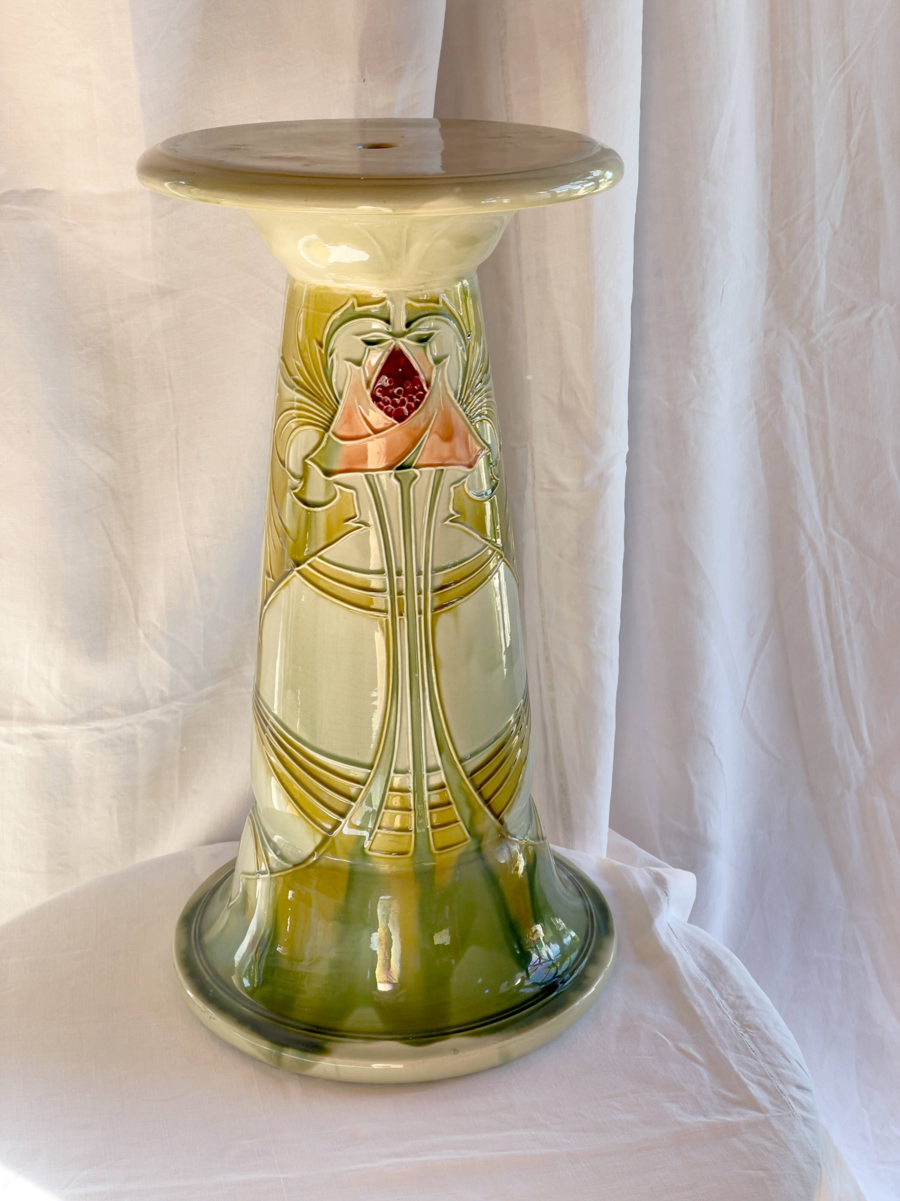 Art Nouveau column 1903 - Minton UK factory, slip-cast ceramic.