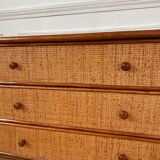 Rattan chest of drawers
