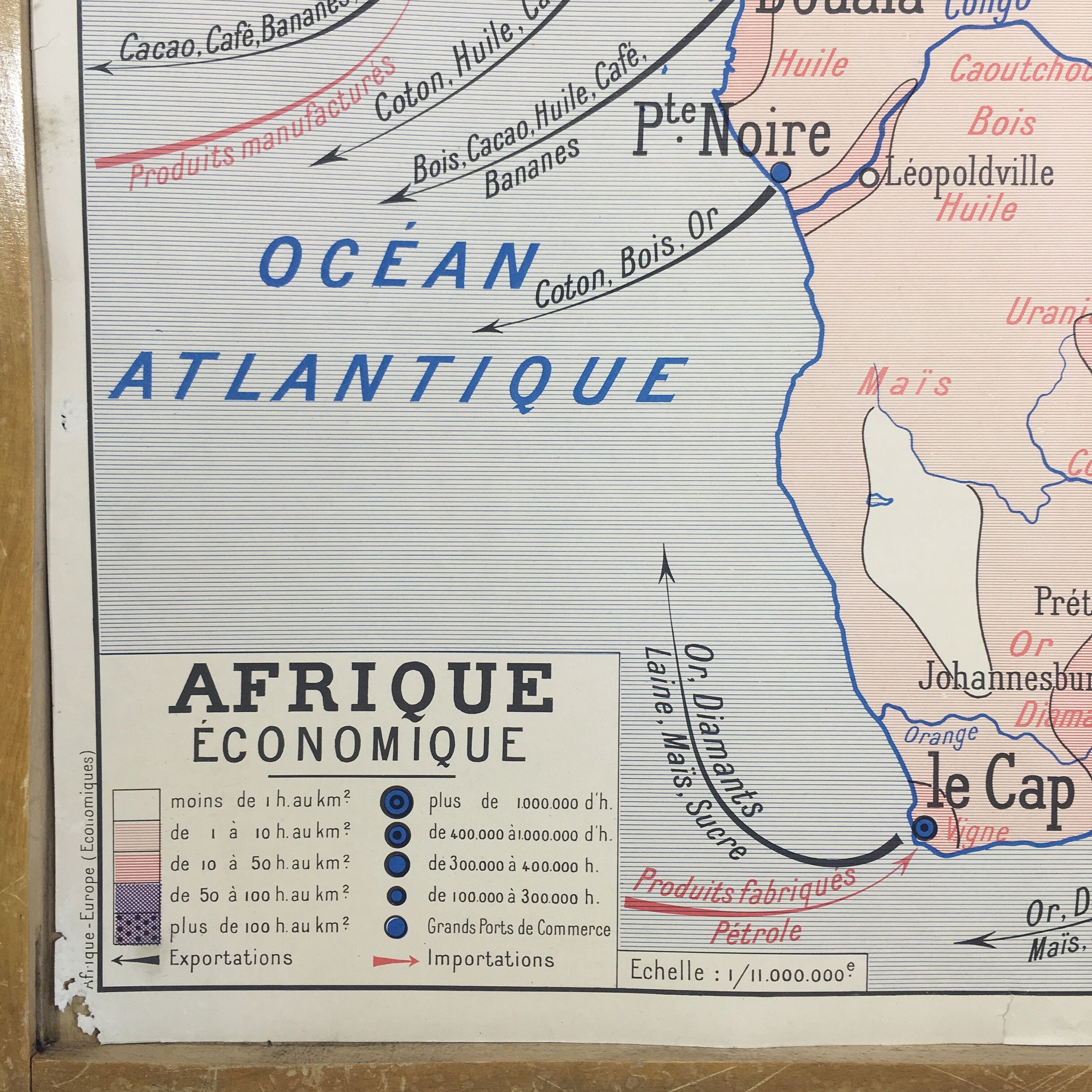 School Affoche geographical Europe Africa double sided