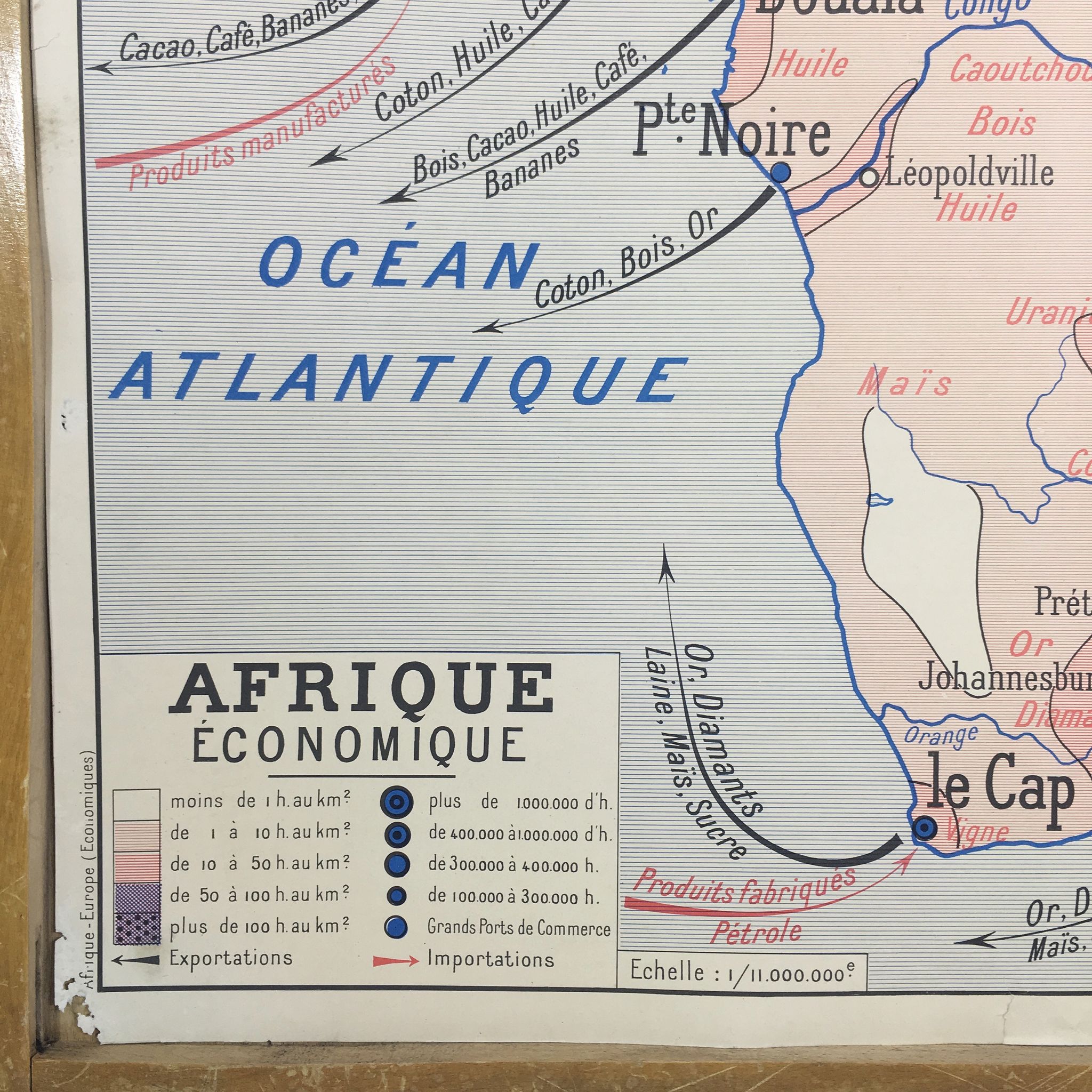 School Affoche geographical Europe Africa double sided