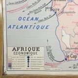 Affoche scolaire géographique Europe Afrique double face
