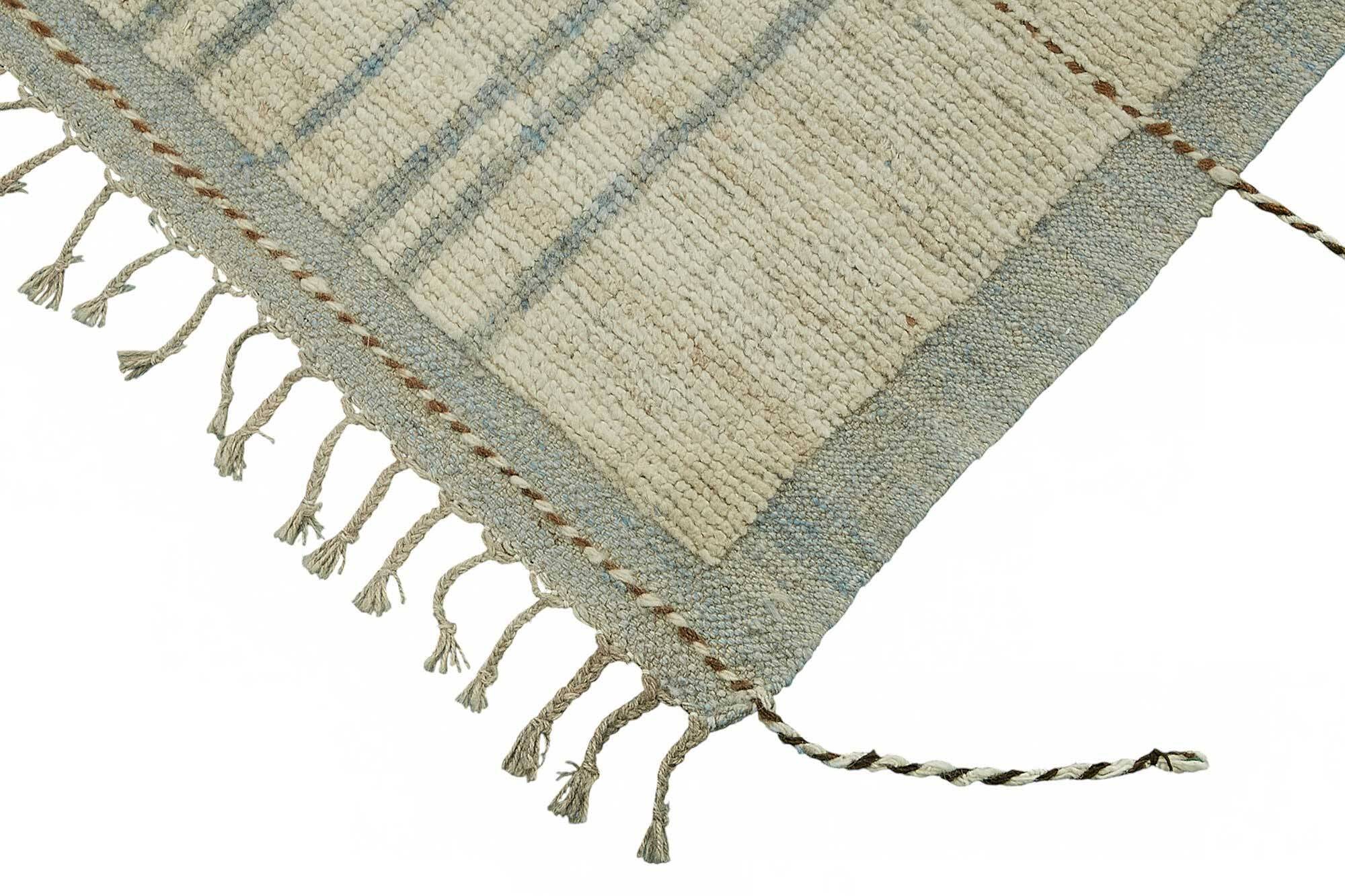 Handmade Turkish One of a Kind 256 cm x 308 cm Beige Wool Carpet