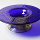 Rare Cobalt Blue Crystal and Silver Bowl / Fani Argento / Florence / 1930s