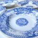 Set of 4 Sarreguemines Jardinière deep plates