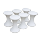 Lots of 6 stools Tam-Tam white Henry massonet stamp year 70 design