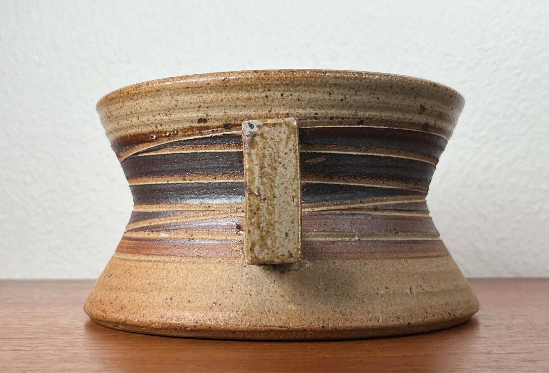 Mid-Century Modern Danish Studio Pottery Bowl by Tue Poulsen for Tue Keramik, 1960s
