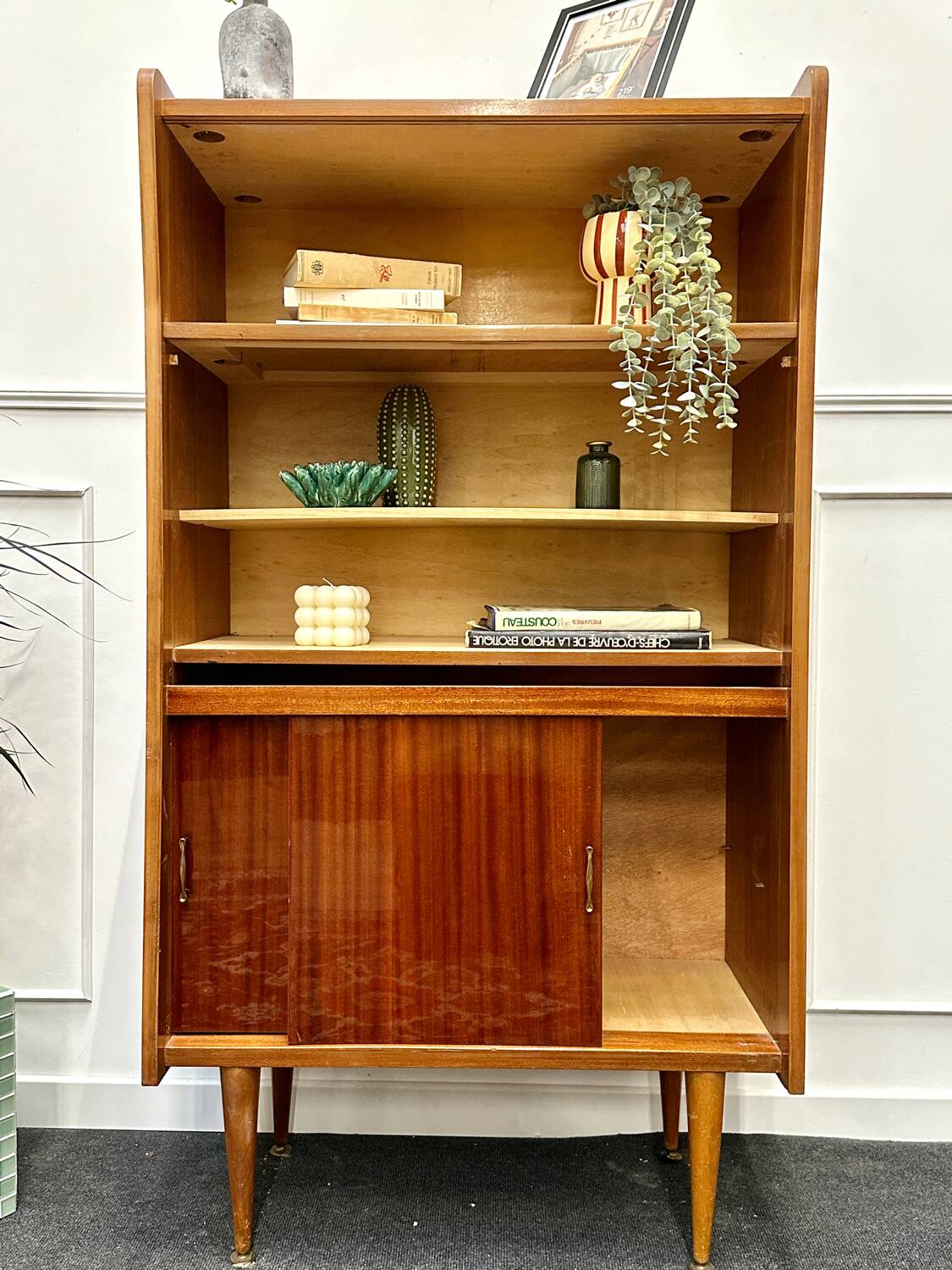 Scandinavian style vintage bookcase