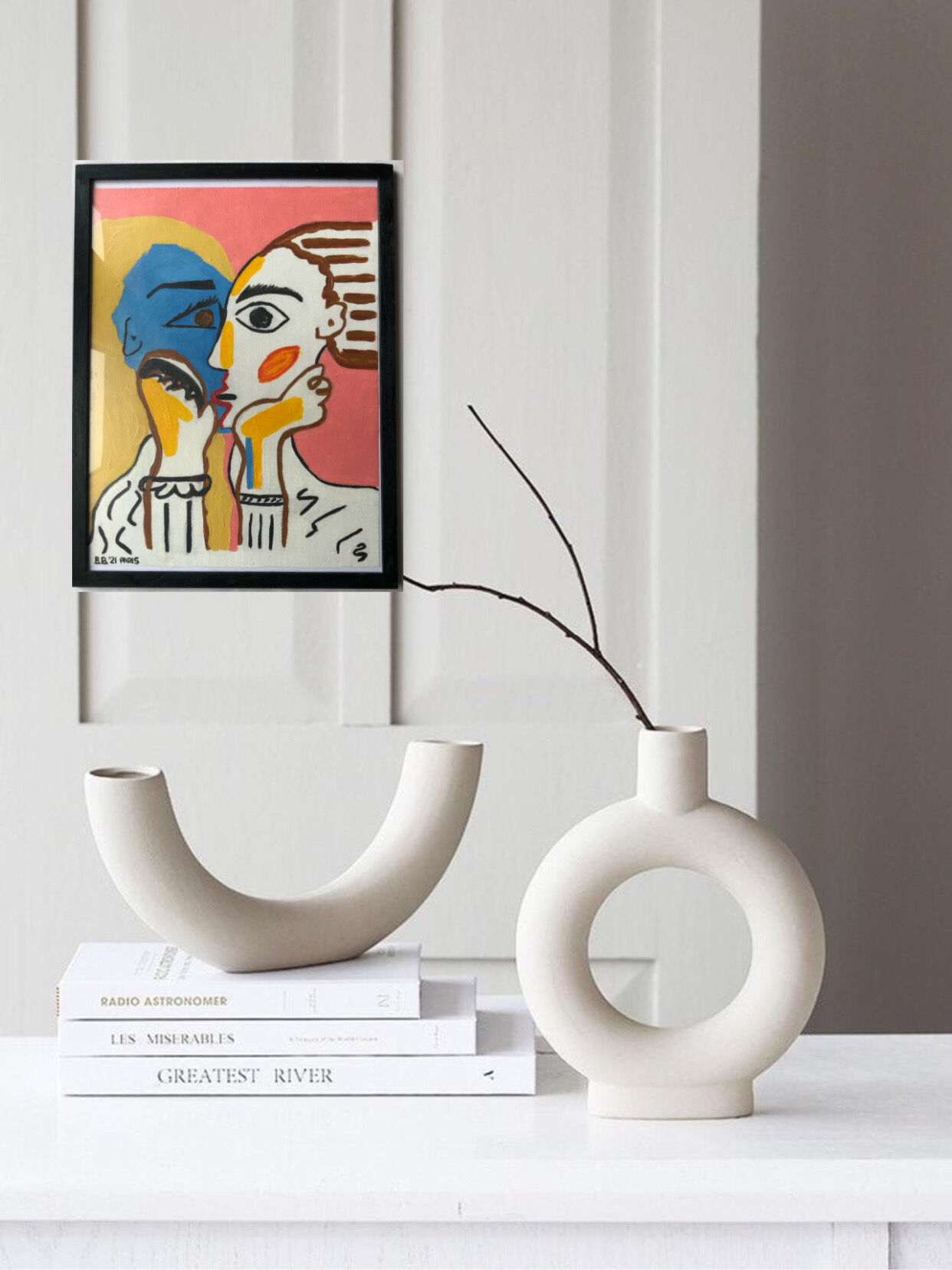 Acrylic painting apartment décor