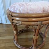 Rattan pouf