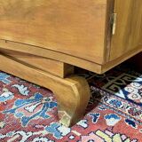 Art Deco 3-door walnut wardrobe - 1930s