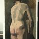 Tableau ancien femme nue