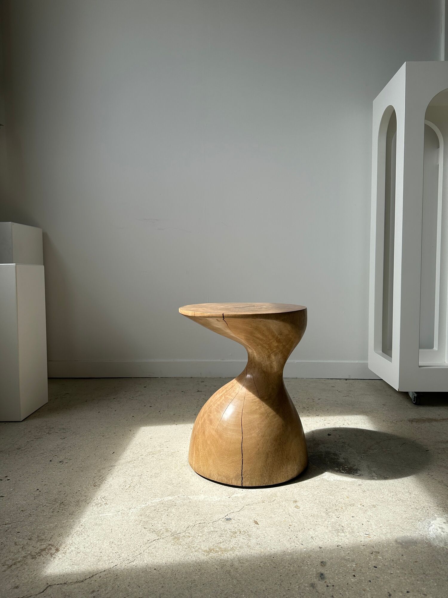 Solid wood sofa end