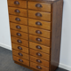 German apothecary's cabinet in oak mid-twentieth century