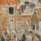 Guy Bardone: Night on the Orange Rooftops, original signed lithograph.