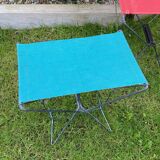 Blue folding stool 60s