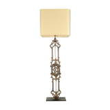 Iron cast iron railing lamp
