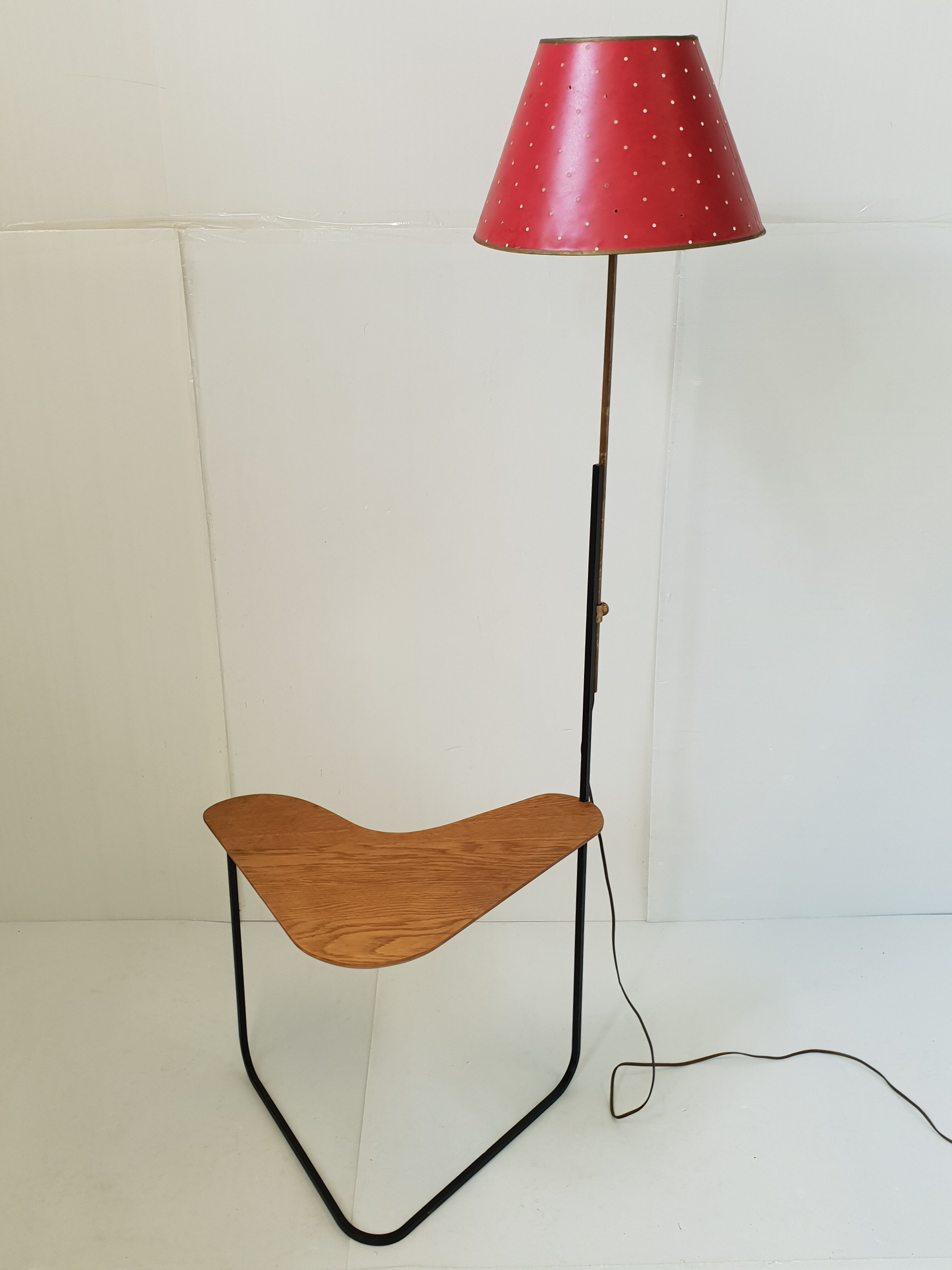 Vintage boomerang floor lamp 1950