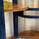 Dressing table covered with faux fur moumoutte, distributed by Roche Bobois 1970s