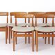 Set of 6 dining chairs in teak by Farsö Stolefabrik Denmark 1960s