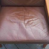 Leather Lounge Chair By Illum Wikkelsø For Eilersen, 1960s