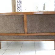 Two-seater canapé in Restoration / Louis-Philippe style – Reupholstered by an artisan.