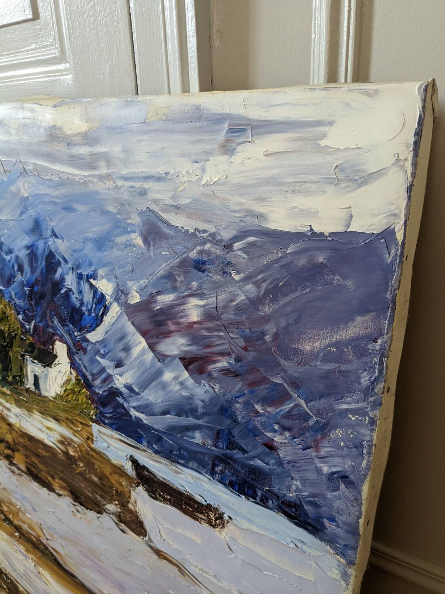 Painting painted with a knife