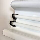 Grey Enamel Industrial Hanging Tube Light, 1960s