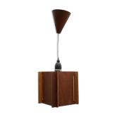 Vintage Scandinavian teak pendant lamp