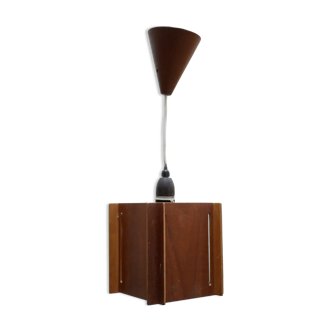 Vintage Scandinavian teak pendant lamp