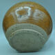 Vase ball onion in pyrity sandstone signed