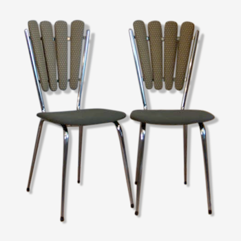 Paire de chaises pétale